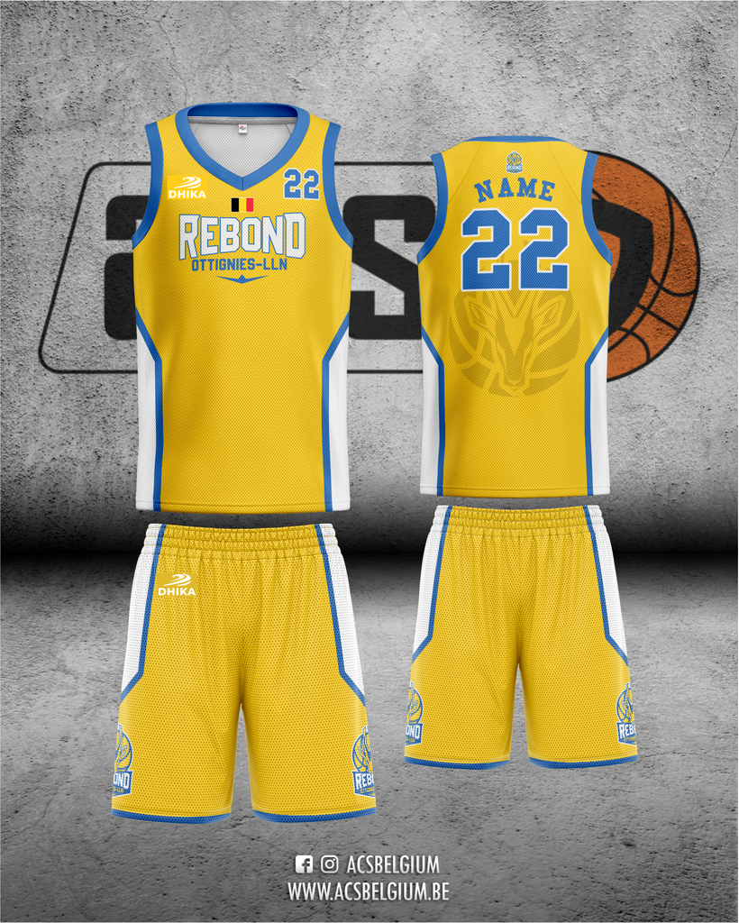 Official "Rebond Ottignies" - Away kit