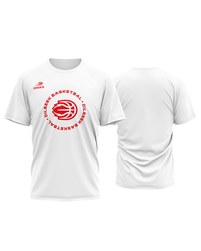 T-shirt Dilbeek Basketbal "Player" - White