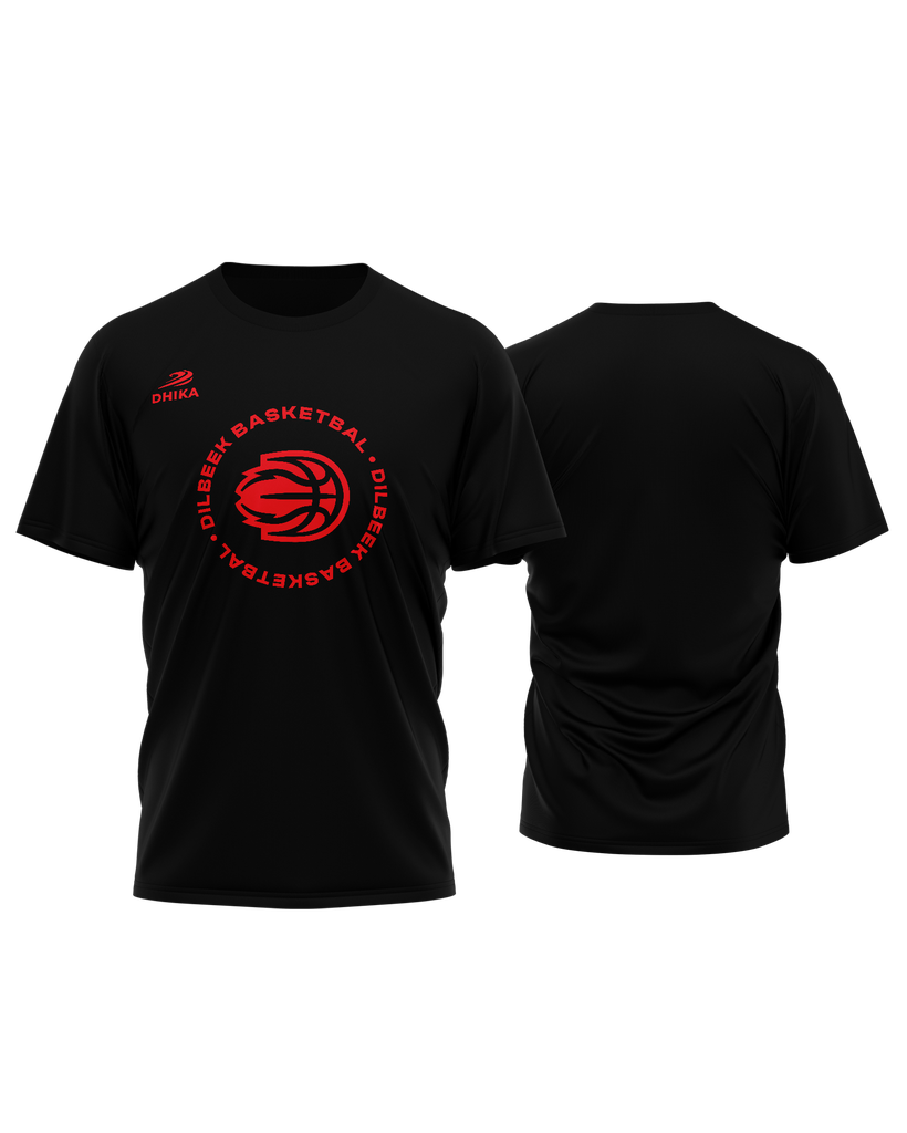 T-shirt Dilbeek Basketbal "Player" - Black