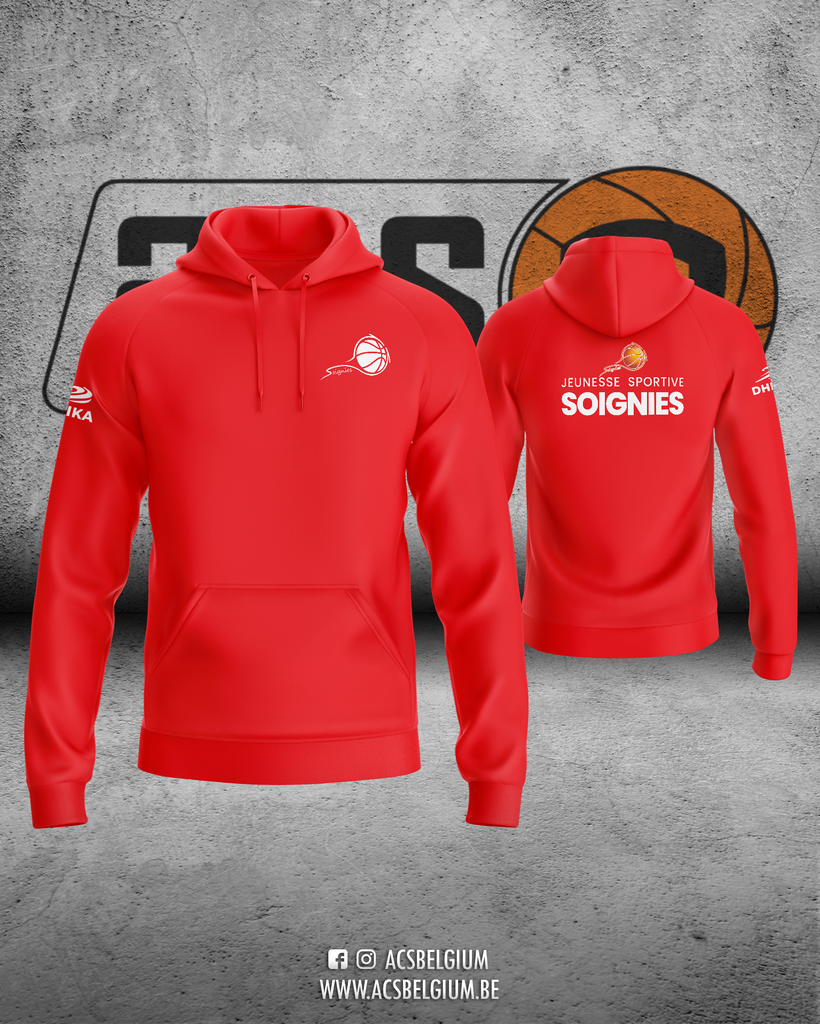 Sweat Cap JS Soignies "Fan" - Red 