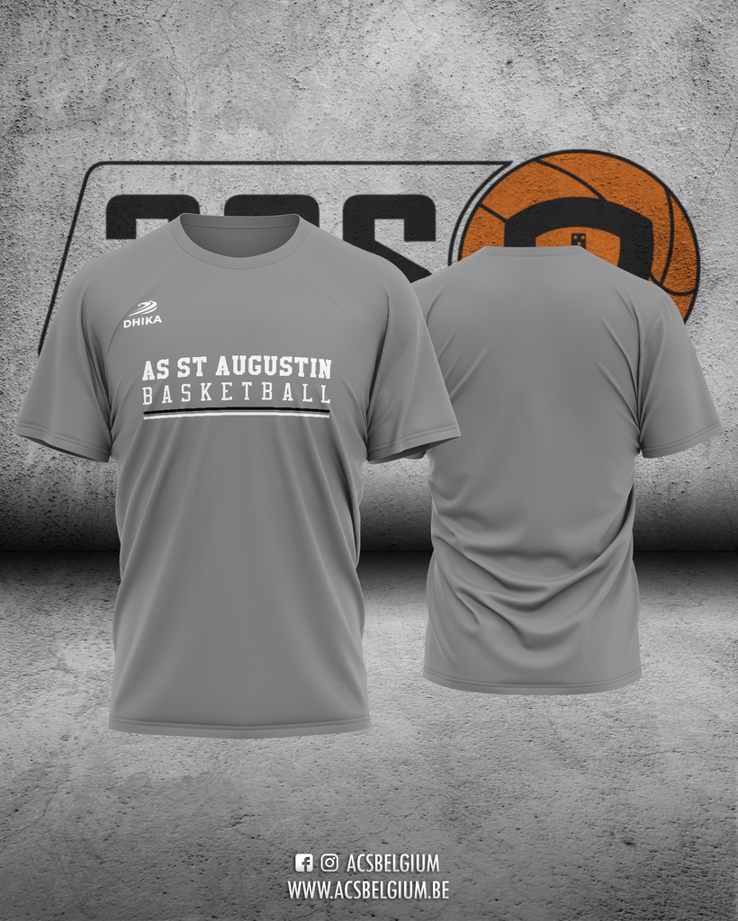 T-shirt AS St Augustin "Fan" - Grey 