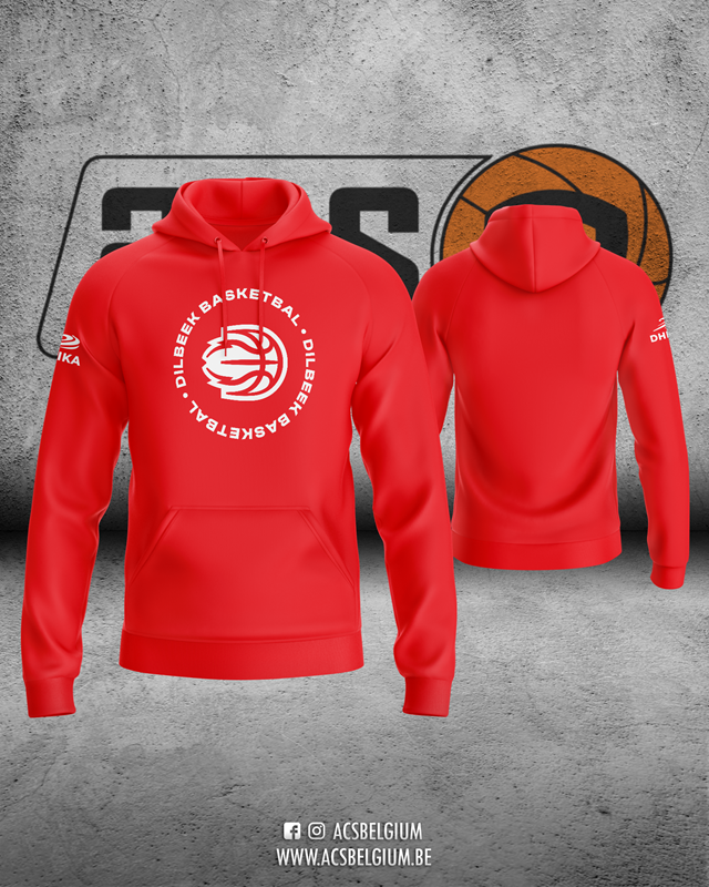 Sweat Cap Dilbeek Basketbal "Player" - Red