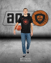 T-shirt Dilbeek Basketbal "Player" - Black