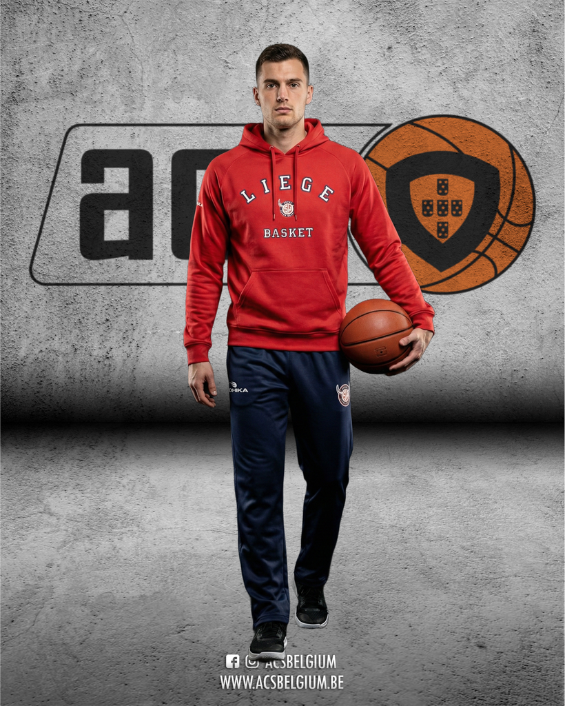 Sweat Cap RSW Liège Basket "Player" - Red