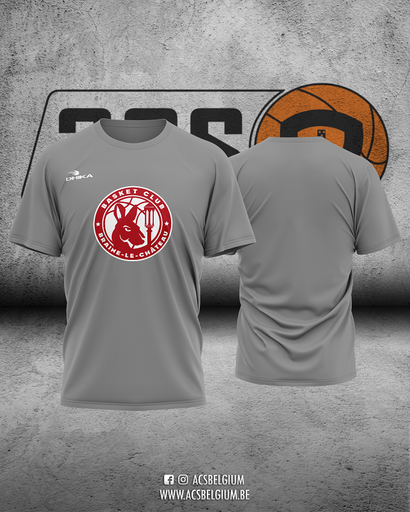 T-shirt Braine-le-Château "Player" - Grey