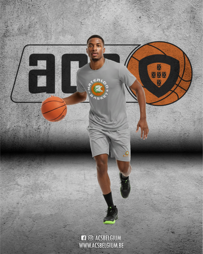 T-shirt Waterloo Basket "Fan" - Grey