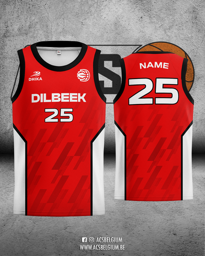 Official "Dilbeek Basketbal" - Home Jersey