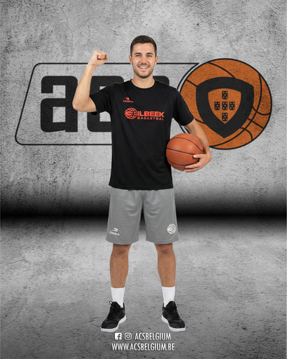 T-shirt Dilbeek Basketbal "Fan" - Black