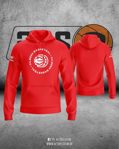 Sweat Cap Dilbeek Basketbal "Player" - Red