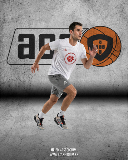 T-shirt Dilbeek Basketbal "Player" - White