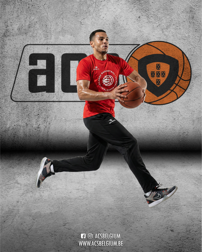 T-shirt Dilbeek Basketbal "Player" - Red