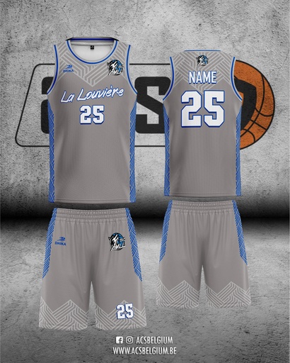 Official "BC La Louvière" - Home Kit