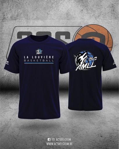 T-shirt BC La Louvière "Player" - Navy