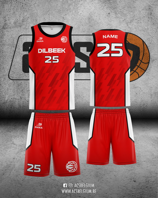 Official "Dilbeek Basketbal" - Home Kit