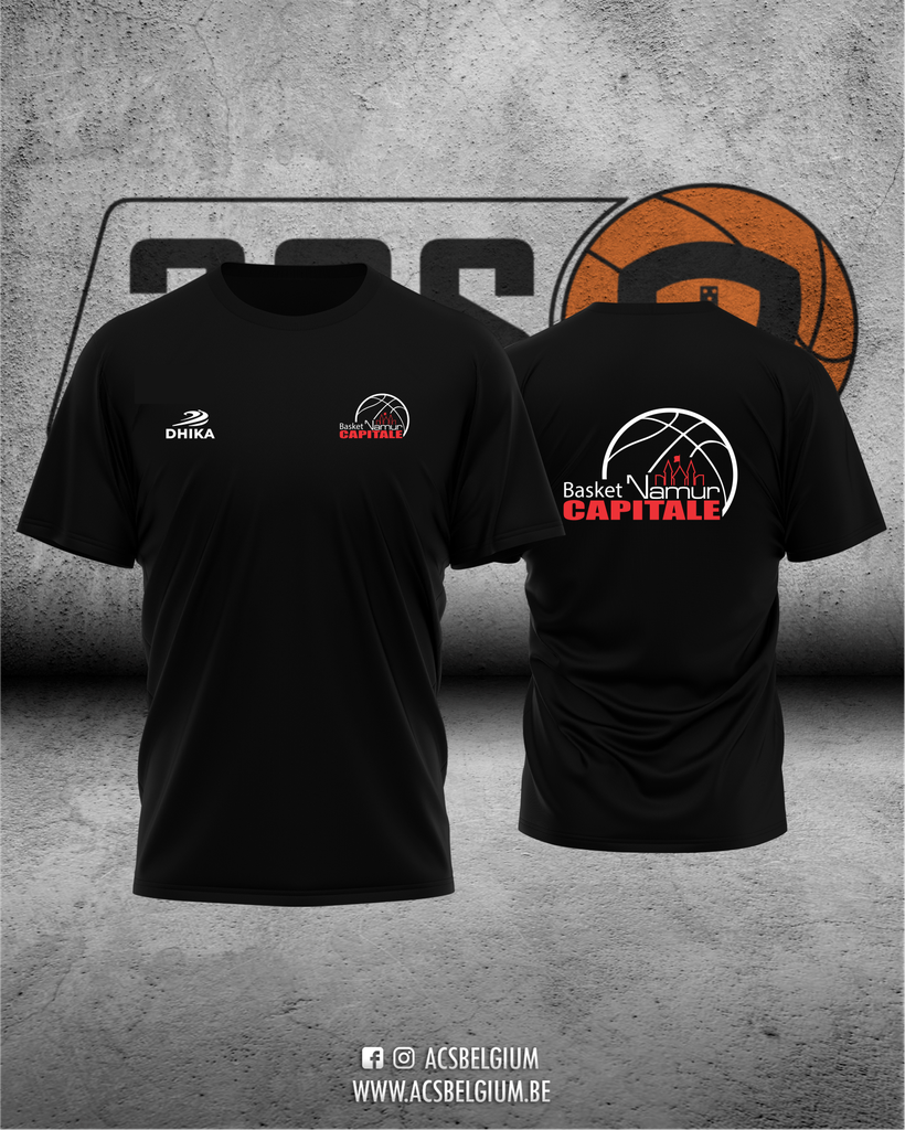 T-shirt "Basket Namur" - Black