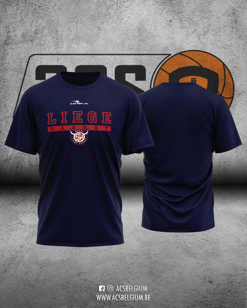 T-shirt Liège "Fan" - Navy
