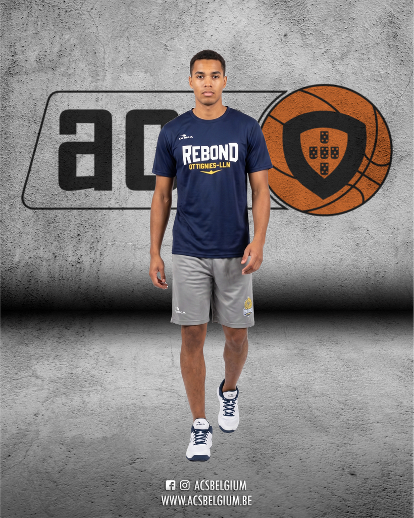 T-shirt Rebond Ottignies "Fan" - Navy