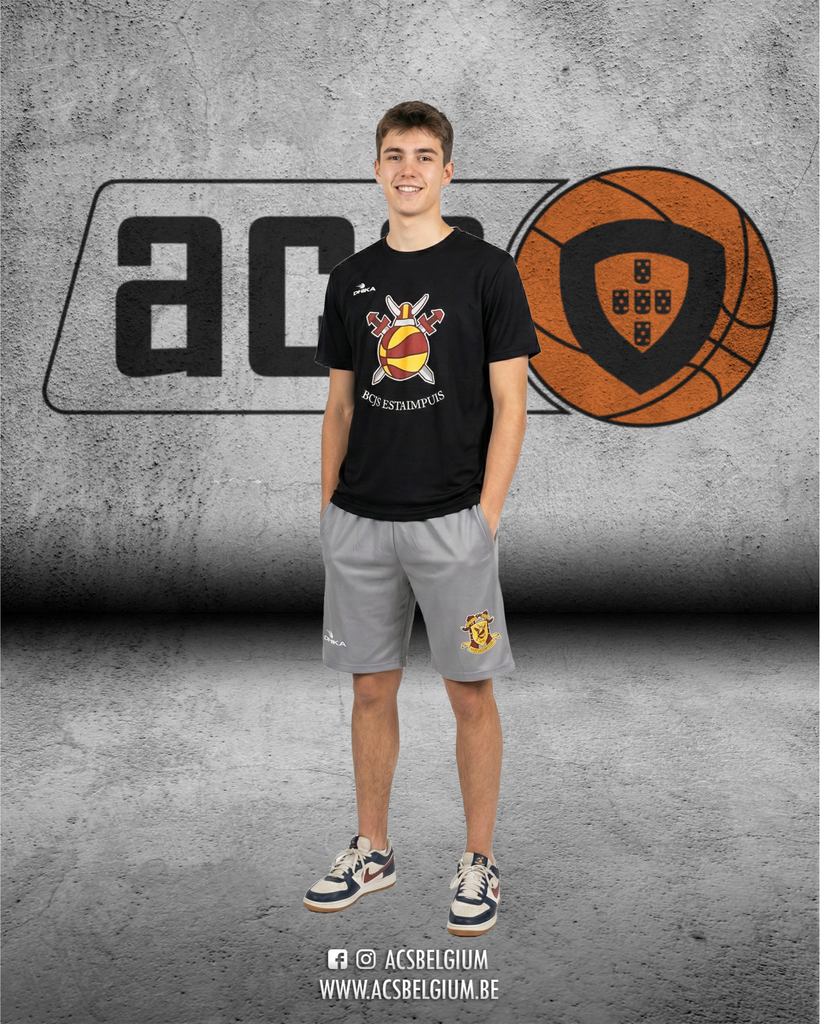 T-shirt BCJS Estaimpuis "Player" - Black