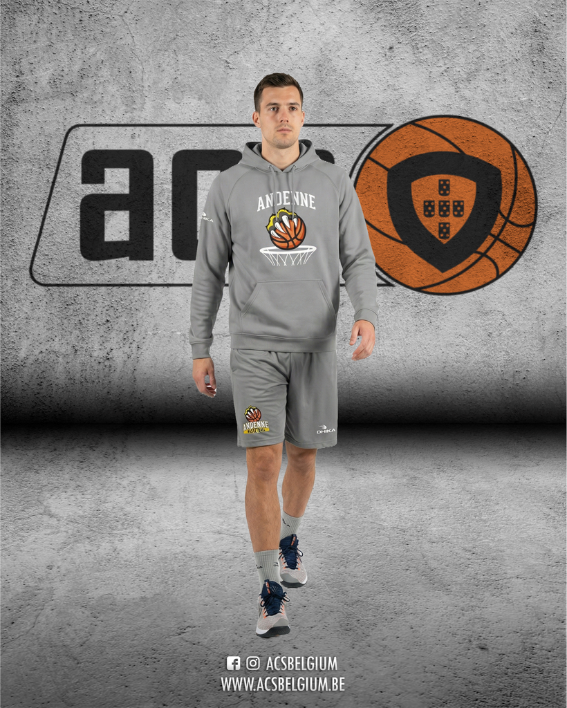 Sweat Cap Andenne Basket "Player" - Grey