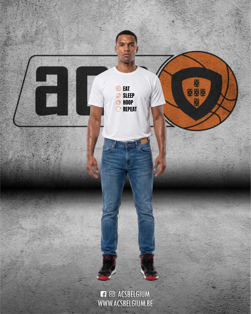 T-shirt "Eat & Sleep" - White