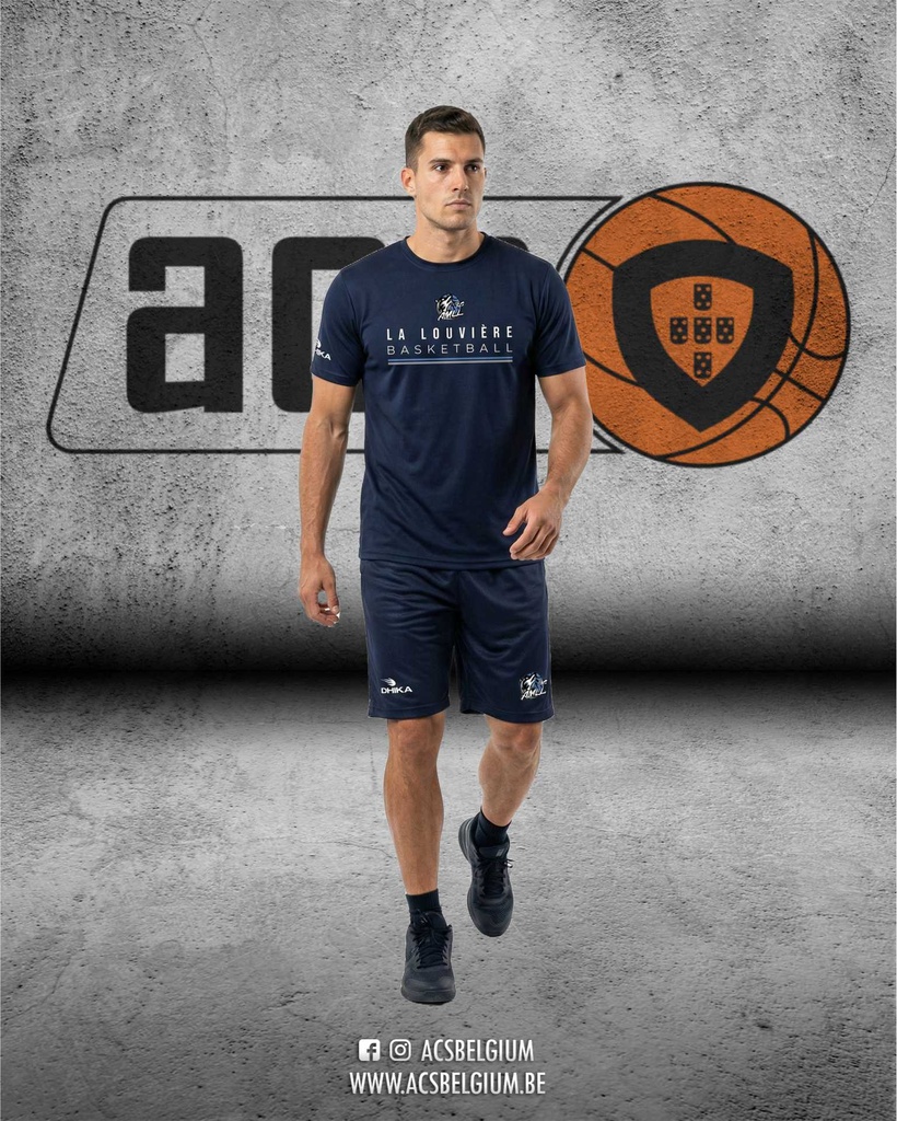 T-shirt BC La Louvière "Player" - Navy