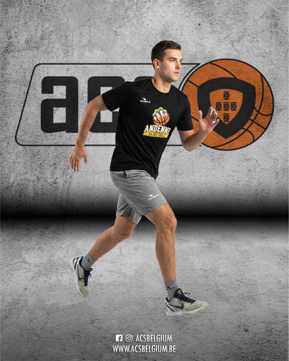 T-shirt Andenne Basket "Player" - Black