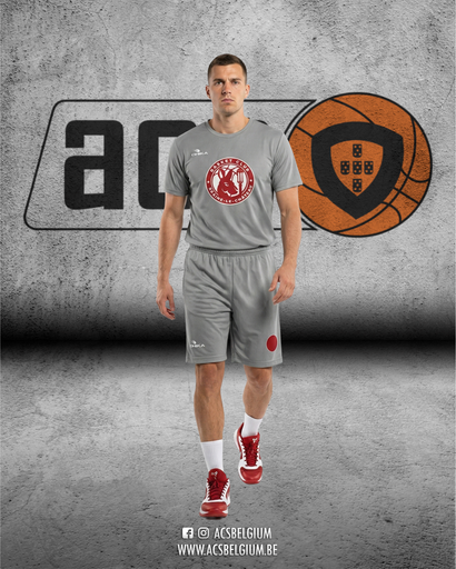 T-shirt Braine-le-Château "Player" - Grey