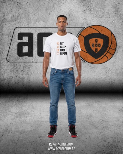 T-shirt "Eat & Sleep" - White