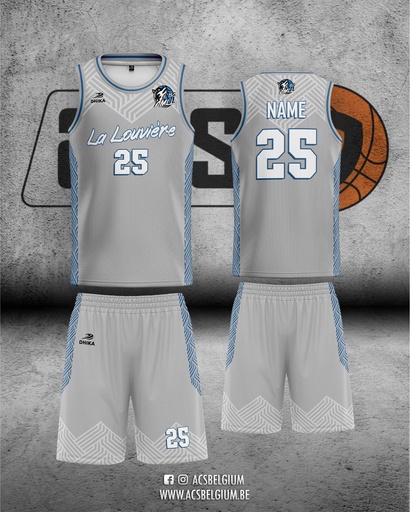 Official "BC La Louvière" - Home Kit