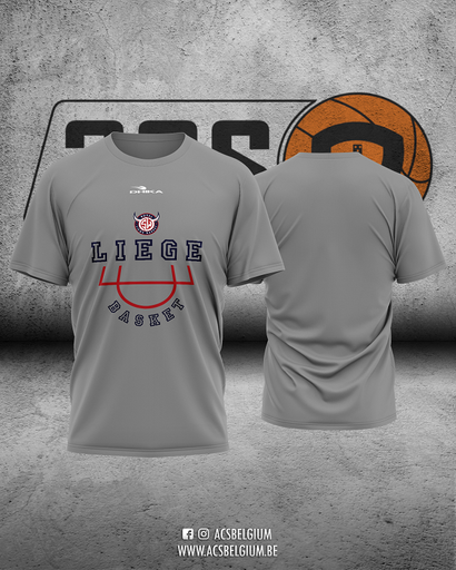 T-shirt Liège "Playground" - Grey