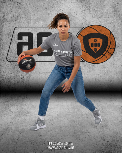 T-shirt AS St Augustin "Fan" - Grey 