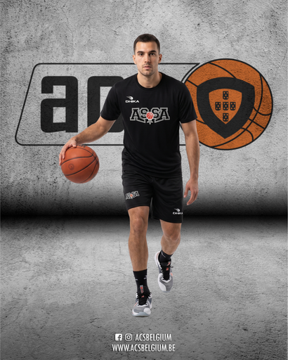 T-shirt AS St Augustin "Player" - Black 